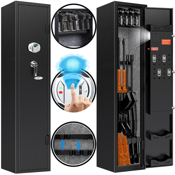 Kaer Fingerprint Rifle Gun Safe Wayfair